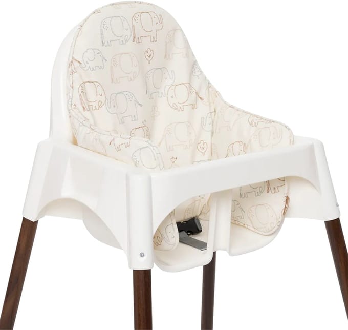 Jollein Kinderstoelkussen - 58x36cm – Elephant Tales