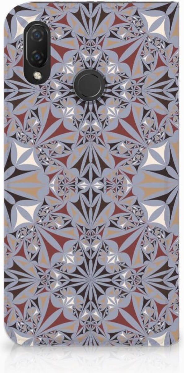 Huawei P Smart Plus Standcase Flower Tiles