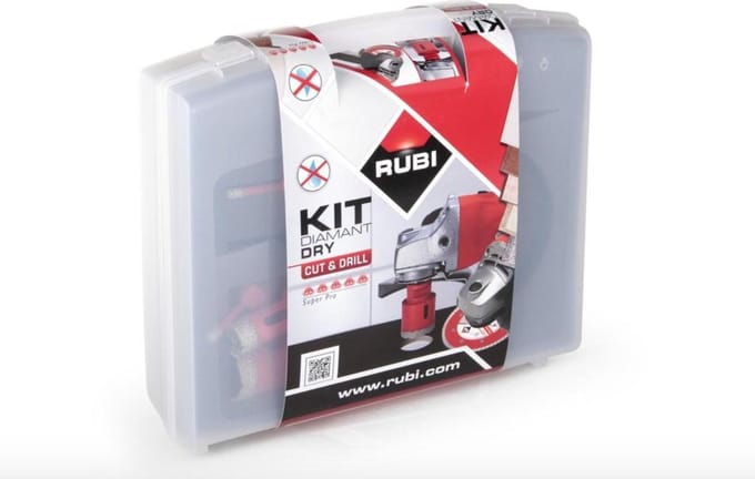 Rubi DRYGRES Set - Diamantkronen - Voor Gres en Marmer - 36mm Diepte - M14 Aansluiting