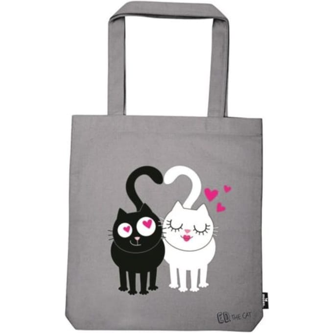 Ed, the cat katoenen tas, formaat 39 x 42 cm. - ed in love