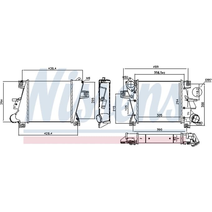 Intercooler NISSENS 96407