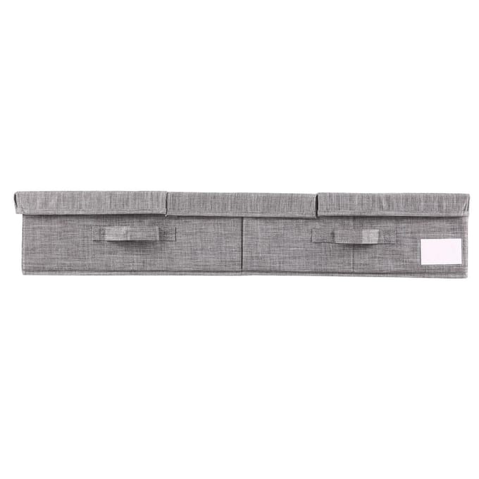 Opbergdoos met deksels Opvouwbare kast Deken Speelgoed Stoffen opbergcontainers 2 pack grijs