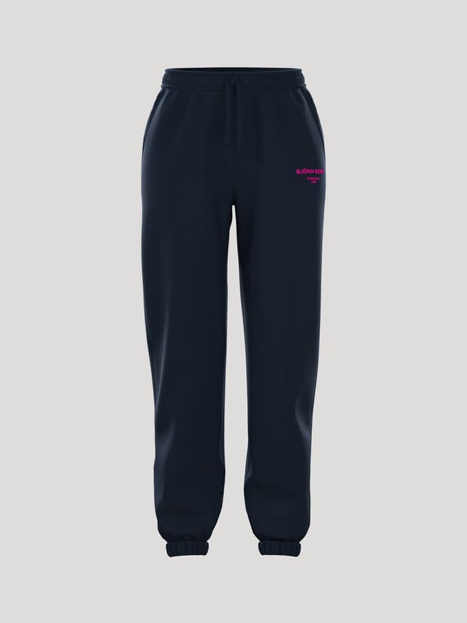 Björn Borg Essential 1 Joggingbroek Dames Lange Sportbroek Dames - Outerspace Donkerblauw - Maat L