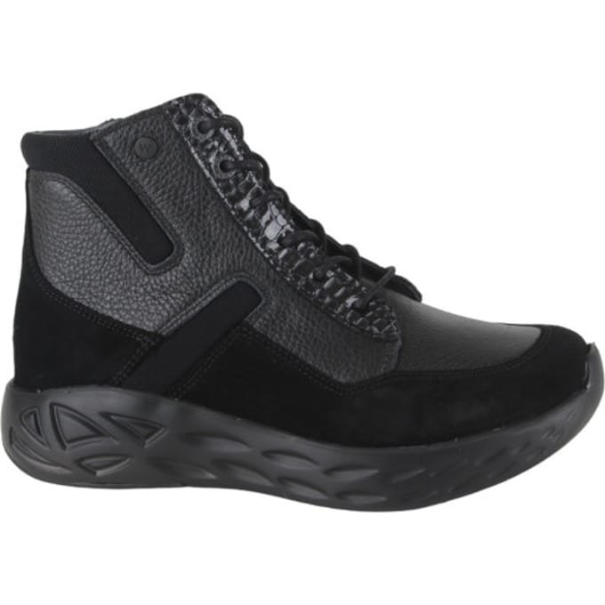 Wolky Veterschoenen Leap zwart combi leer/zwart