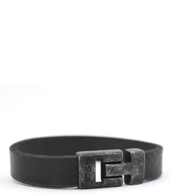 Josh Armbanden 24666 Zwart Maat:21.5 cm