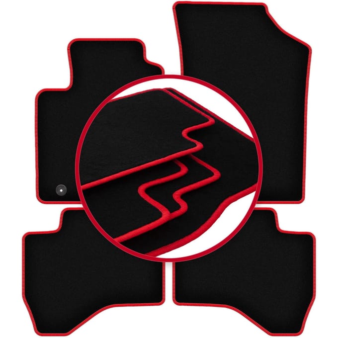 CARLUX-RED automatten voor: Peugeot 108 hatchback (2014-)