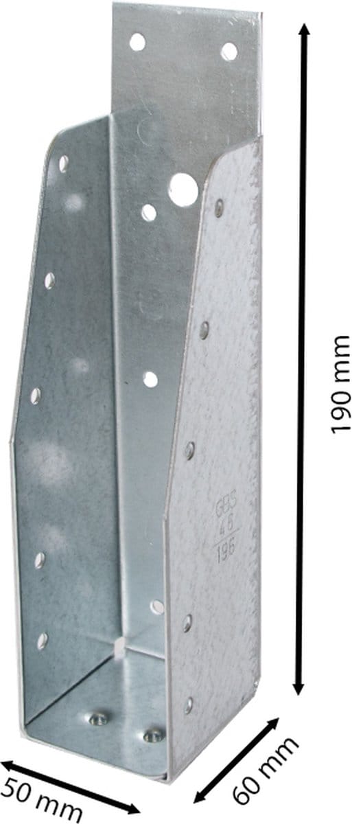 Wovar Balkdrager Zonder Lip voor 4.5 x 19.5 cm Balken | Per Stuk