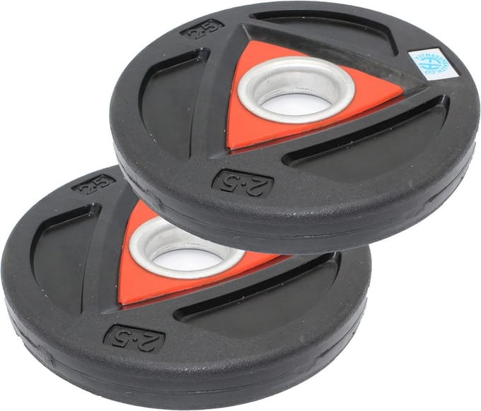 Olympische Bumper Halterschijven Rubber - 5,5 cm Gewichtheffen en Gymtraining