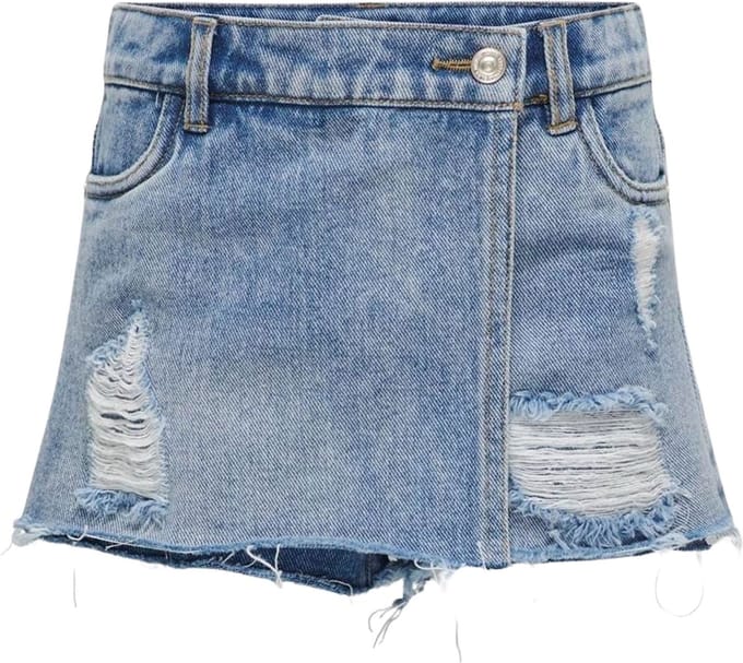 Kids Only Texas Wrap Denim Rok Meisjes - Maat 158