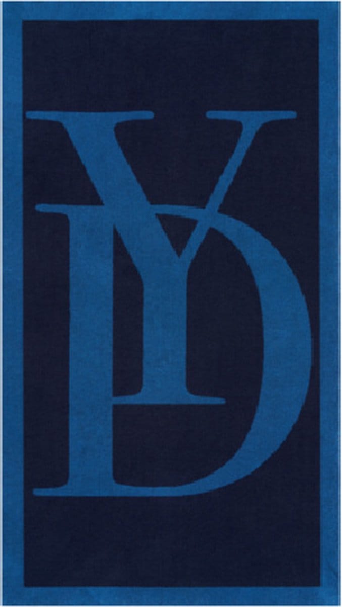 Yves Delorme strandlaken - Griffe - 160x90 cm - Blauw