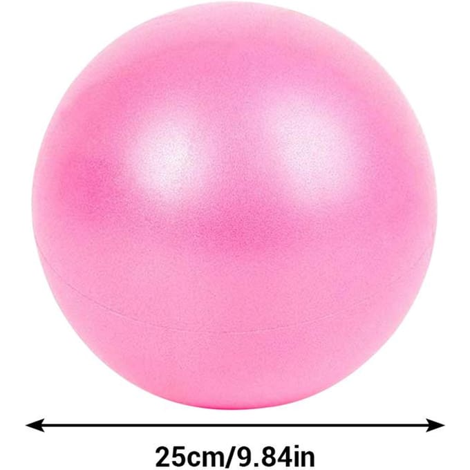 25cm PVC Yogabal Mini Fitnessbal Explosiebestendig Balans Yogabal pink