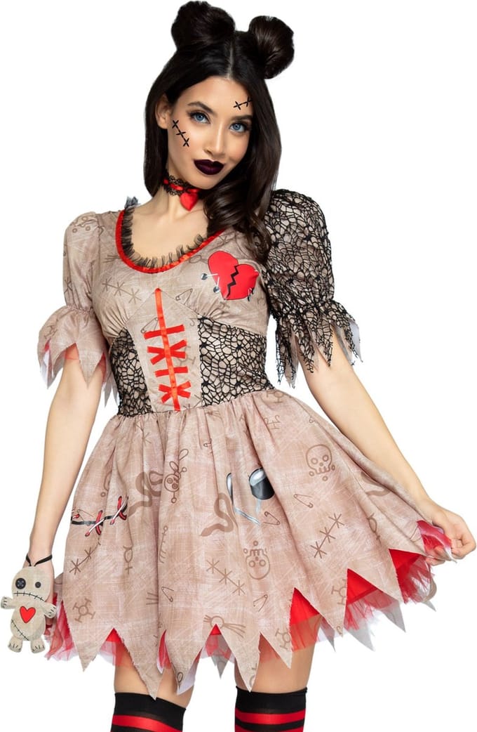 Damesjurk Leg Avenue Voodoo Doll