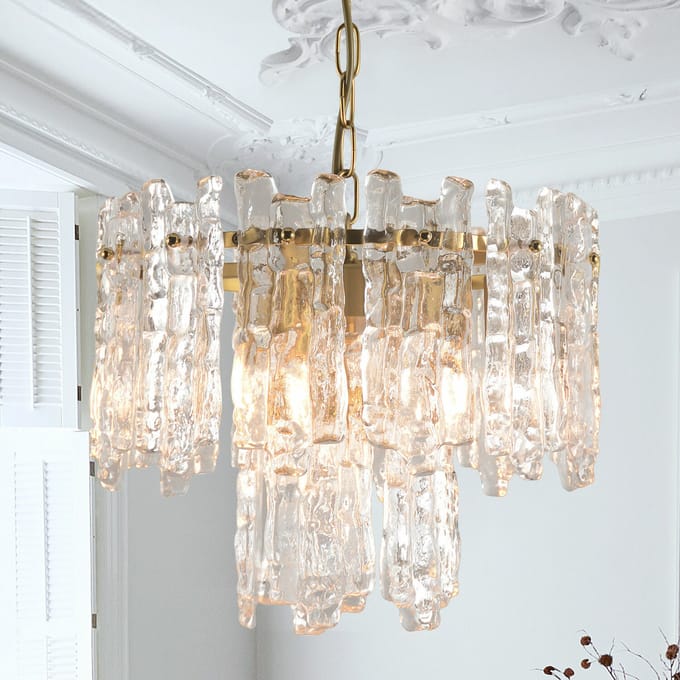 LOBERON Hanglamp Lanziano helder/goudkleurig