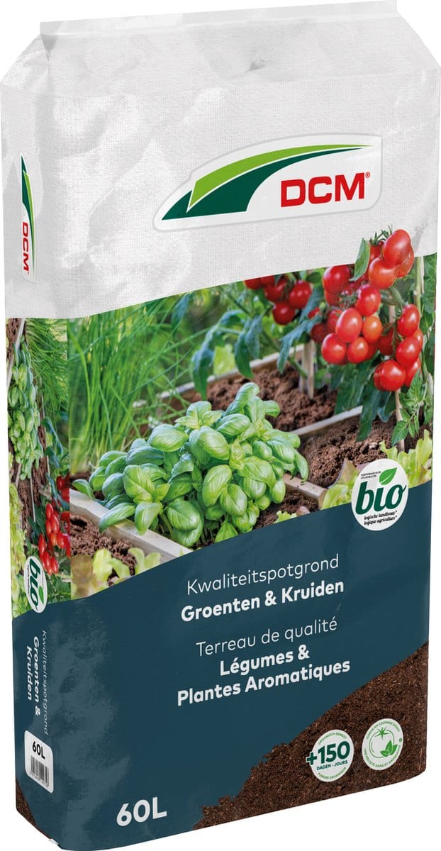 DCM POTGR GROENTEN/KRUIDEN 60L