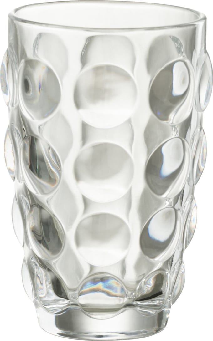 J-Line glas Bubbel Longdrink - glas - 6 stuks