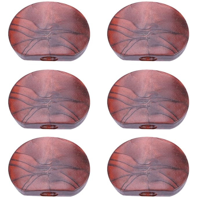6 STUKS Set Stemmechanieken Machinekoppen Acryl Knoppen voor Gitaar(#5) gray