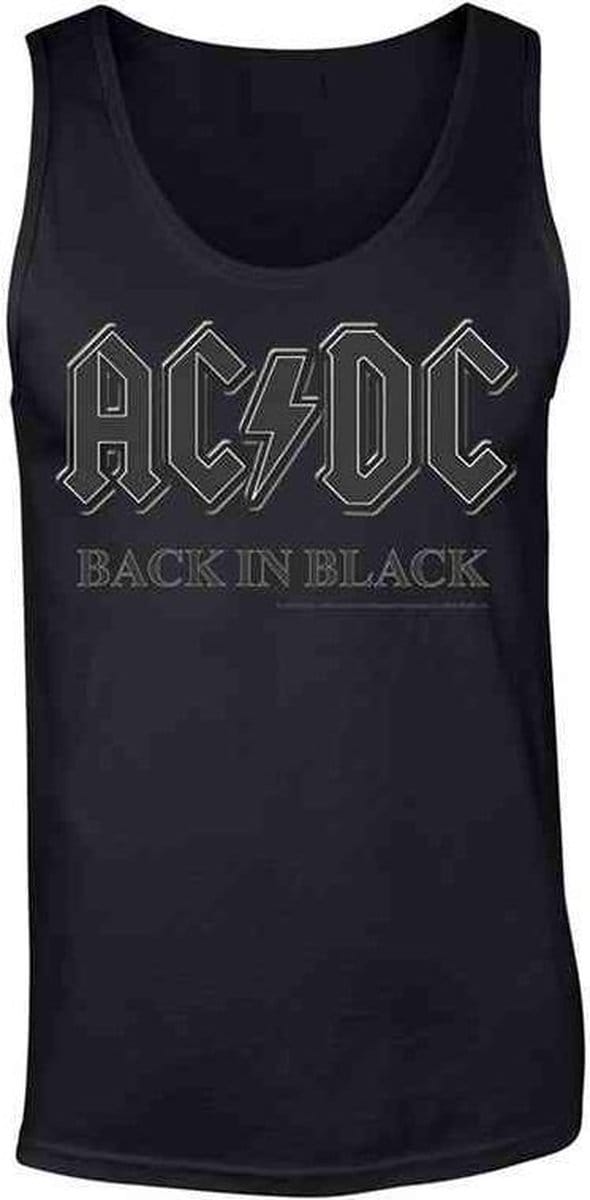 AC/DC Tanktop -S- Back In Black Zwart