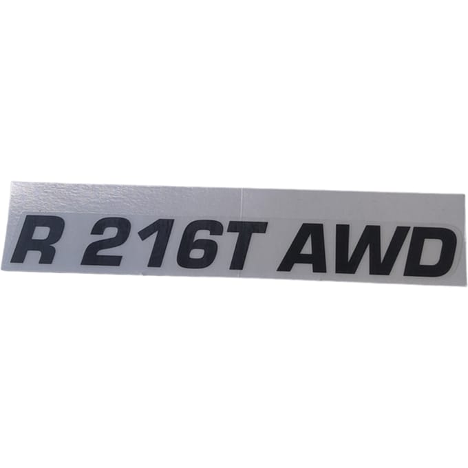 Husqvarna motorkap sticker r216t awd