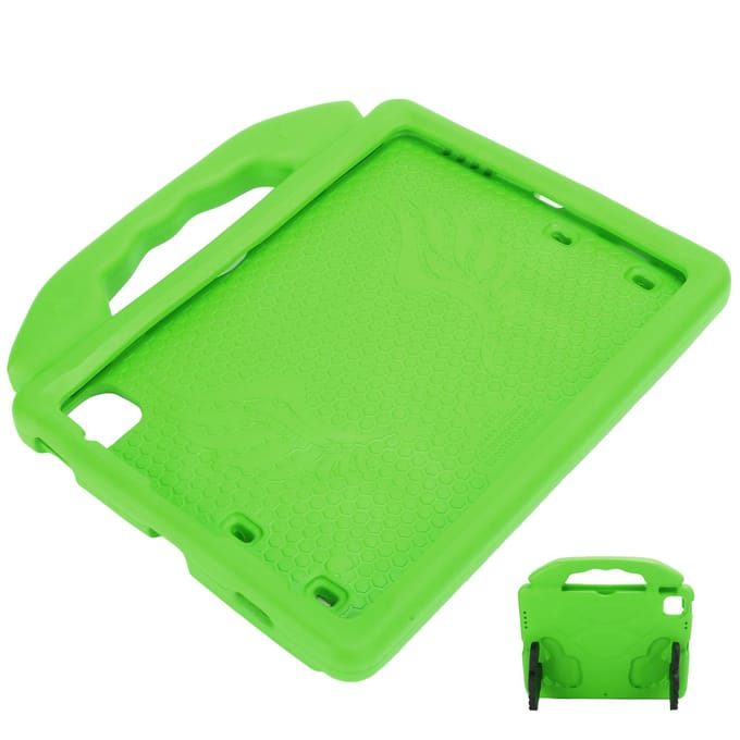Schokbestendige tablethoes, stevige behuizing, robuuste EVA-achterkant, computerbescherming, groen groen
