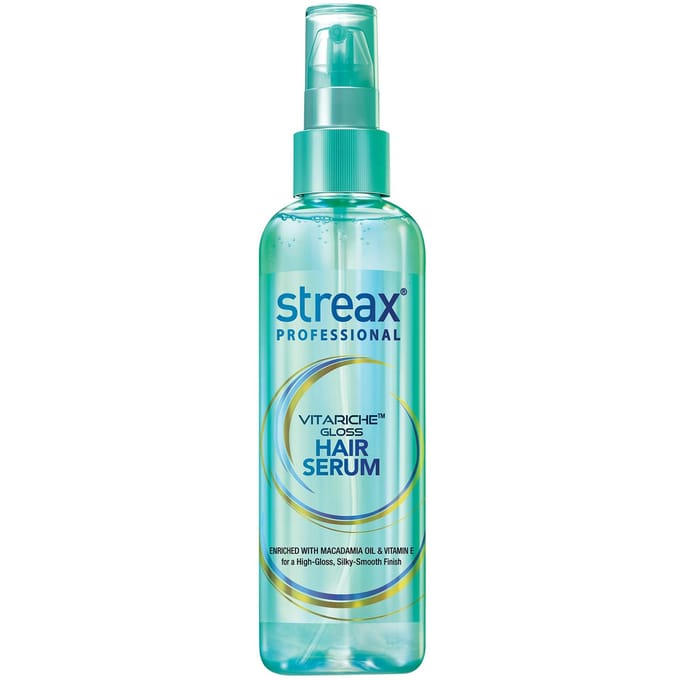 Streax Professional Vitariche Gloss Sérum Capillaire 75ml Lot de 1 Pour des Cheveux Brillants, Doux et Sans Frisottis blue