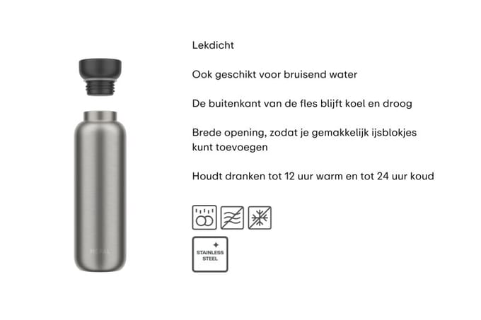 Mepal Thermofles Ellipse - 500 ml - Isoleerfles - Lekdicht - Vivid blue