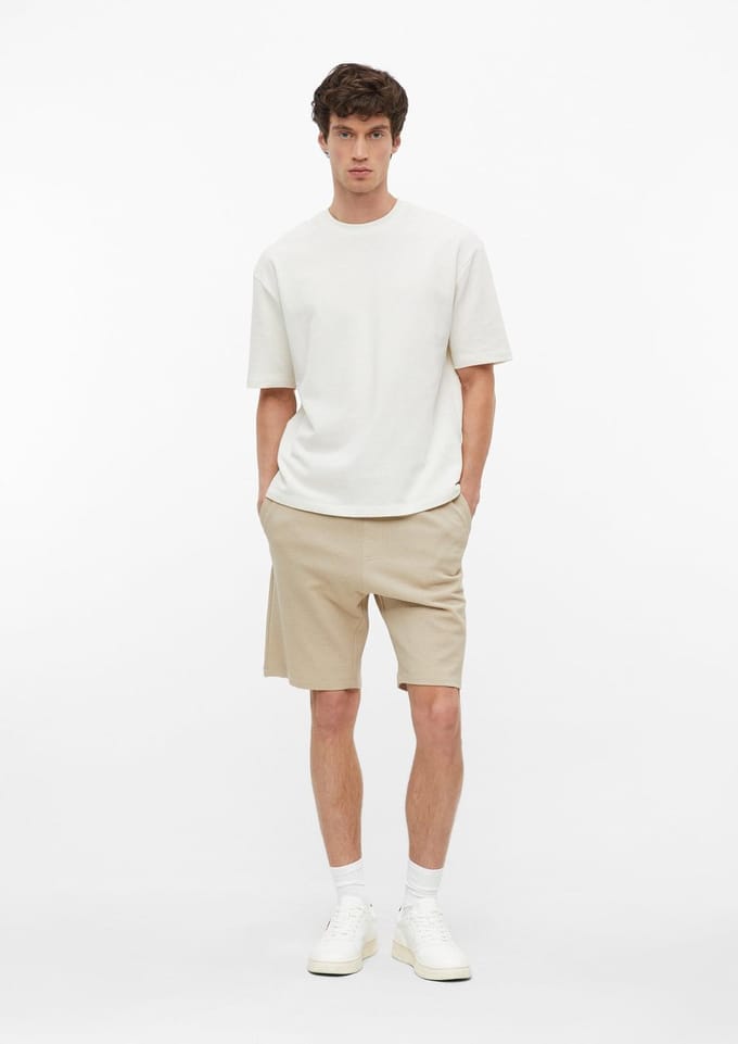 Bermuda casual taille mi-haute jambe droite doublure en jersey s.Oliver Detroit