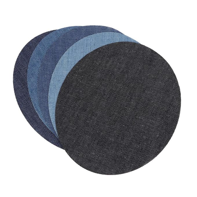 25 Stuks Denim Stoffen Patches Naaien Decoratie Patch DIY Kleding Repareren black