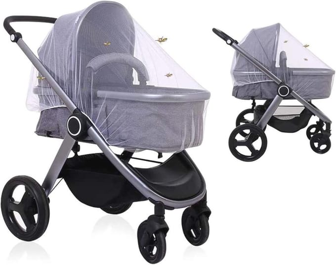 Universele insectenbescherming voor kinderwagens en buggy's