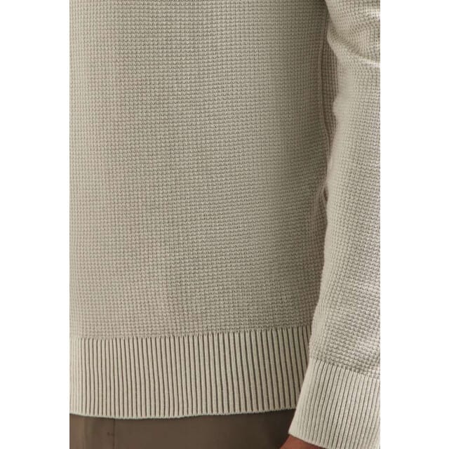 No Excess Pullover Half Zip Plated Structure Knit Kit Maat: L | Sweaters Outlet | Heren | Beige