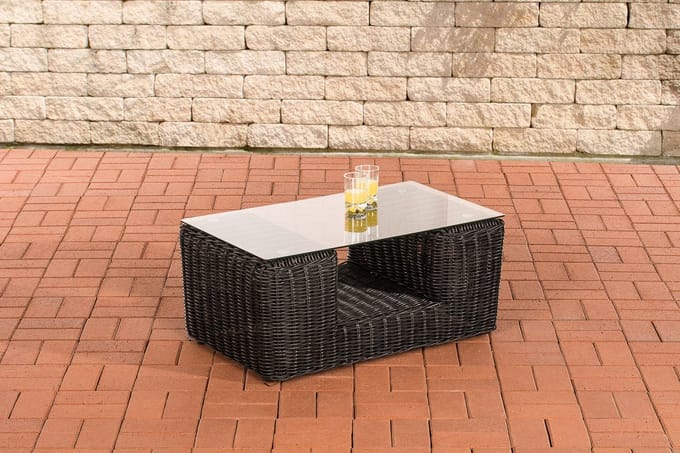 CLP Salontafel Moss 80 x 50 cm zwart