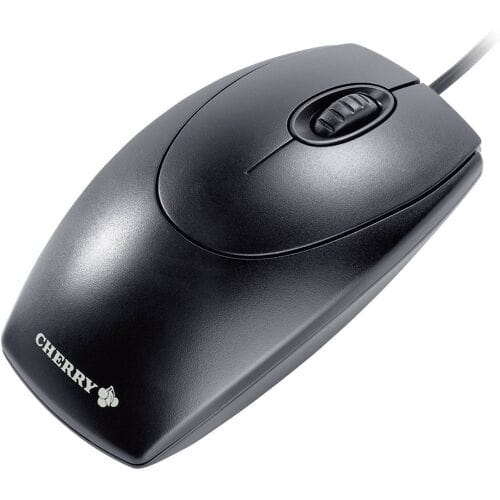 CHERRY Wheelmouse Muis USB Optisch Zwart 3 Toetsen 1000 dpi PS2-aansluiting, USB-aansluiting, Geïntegreerd scrollwiel