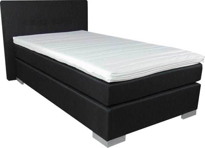 Slaaploods.nl Sara - Boxspring Inclusief Matras - 80x210 cm - Zwart