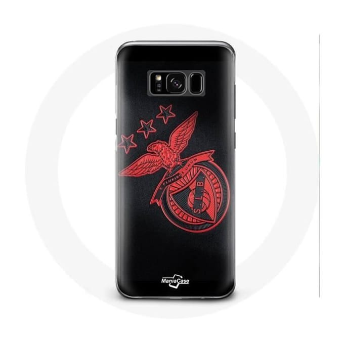 Samsung Galaxy S8 hoesje slb benfica zwarte achtergrond