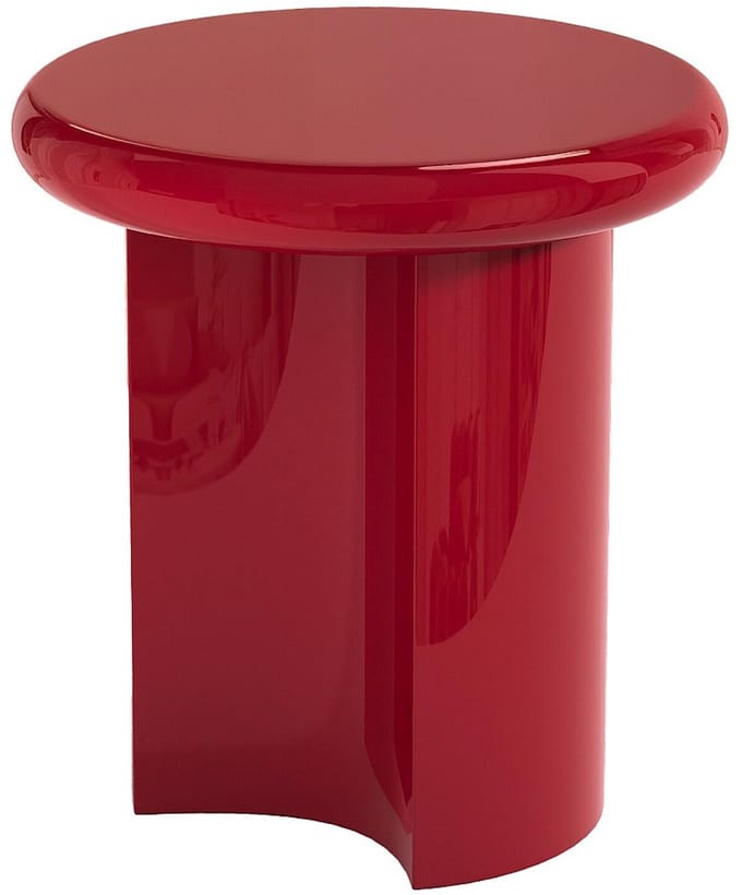 Vente-unique Bijzettafel van MDF - Gelakt rood - SOBINA