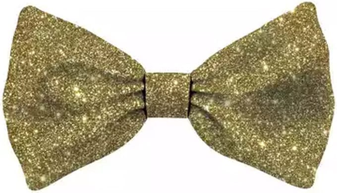 Kerststrikje Kat Glitter - Dierenkleding - Goud