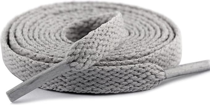 Veters grijs - 120cm - Sportveters - Veters plat - Veter