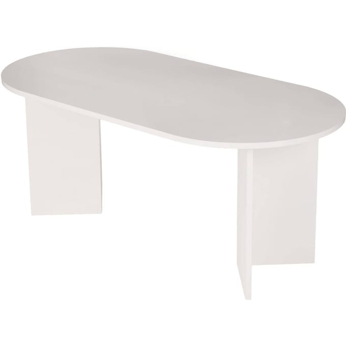 Asir - Eettafel - Hout Wit - 180 x 90 x 75 cm (L x B x H)