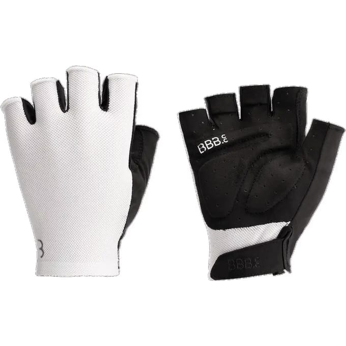 BBB Cycling AirSupport - Fietshandschoenen Zomer - 15 - 25 ° - Medium Padding - Ventilerende - Racefiets & MTB - Unisex Wielrenhandschoenen - Wit