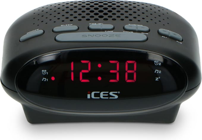 5x Alecto Wekkerradio Zwart
