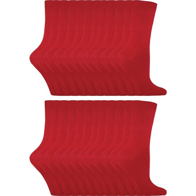 Sock Snob - 24 paar effen katoenrijke damessokken