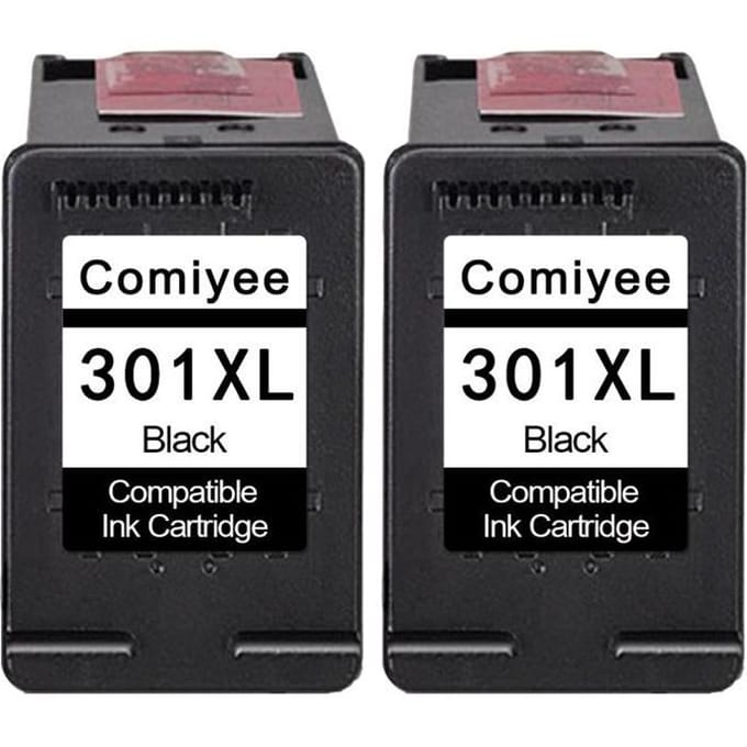 Cartouche d'encre Compatible - HP - 301 XL - Noir - Pack de 2 - Jet d'encre