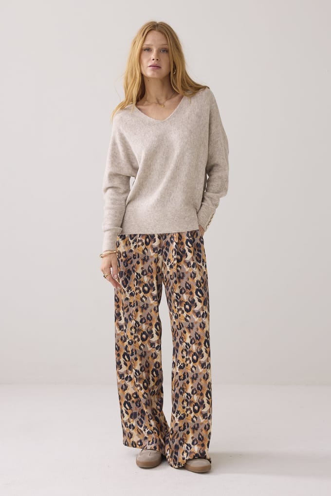 Summum Woman Oversized Sweater Wool Elastane Blend Knit Ash Taglia: M | Maglioni a maglia Outlet | Donna