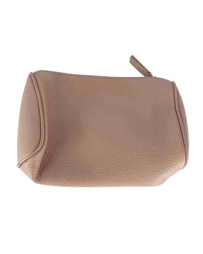 Sergio Rossi Cosmetica Etui in Roze Leer