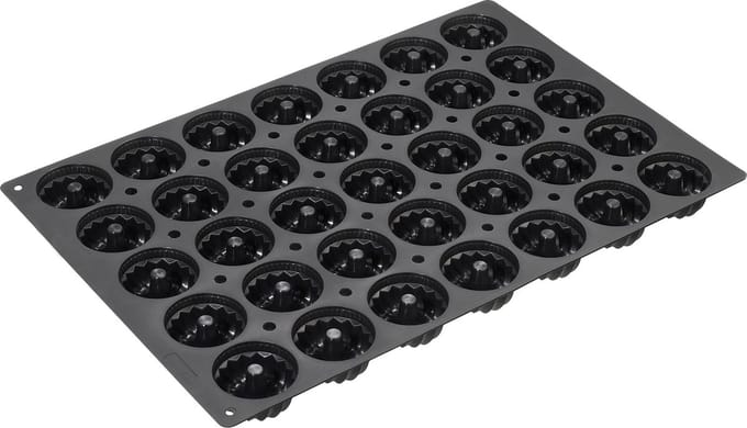 LU 112984 Zwart Flexi-Professional Bakvorm mini tulband - 60x40cm