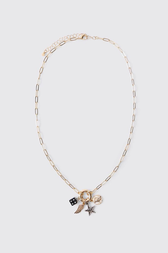 Gouden Hanger Bedel Ketting | Gold