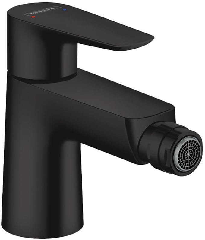 Hansgrohe Talis e 1 greeps bidetmengkraan - met wastegarnituur - mat zwart