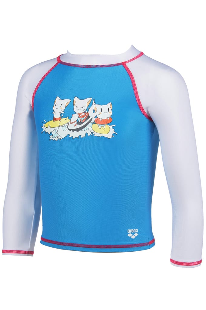 Arena Friends Kids Uv L/s Tee White Multi Size: 4-5 | Swimwear Outlet | kids | Wit