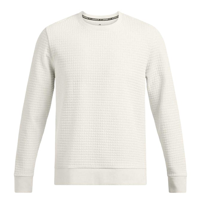 Under Armour Heren-trui met vierkante hals (Wit)