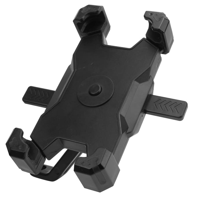 Support Téléphone Support Navigateur GPS Fixation Rétroviseur pour Moto EScooter VTT black