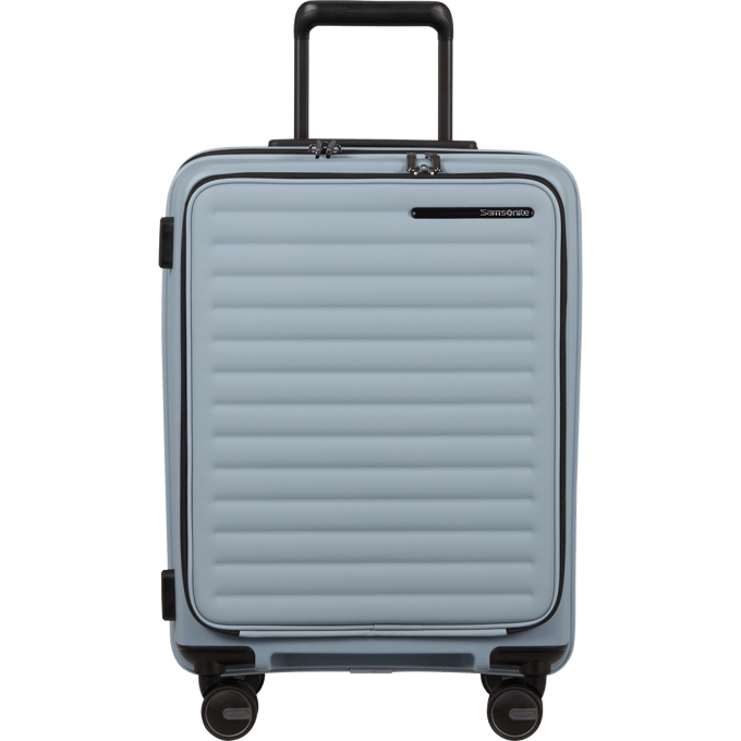 Samsonite koffer handbagage- Restackd spinner Easey Access 55 x 40 x 23/26cm - uitbreidbaar - TSA slot - Fog blue
